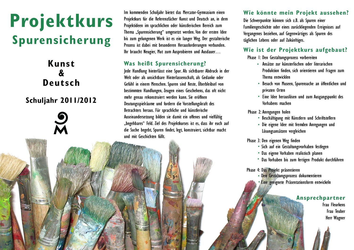 Projektkurs Deutsch/Kunst - Flyer